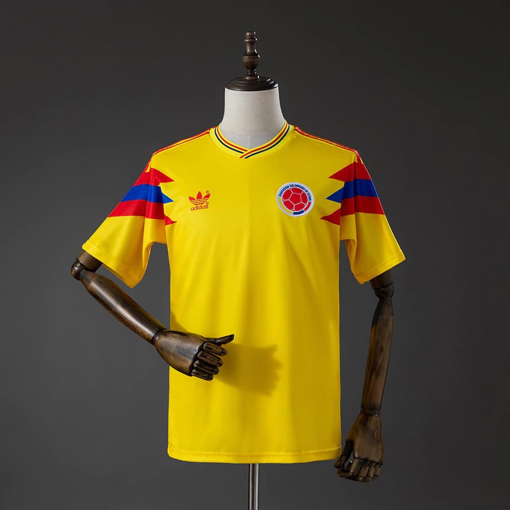 Seleção Colômbia Masculino 1990 Retro - Torcedor — imagem 1