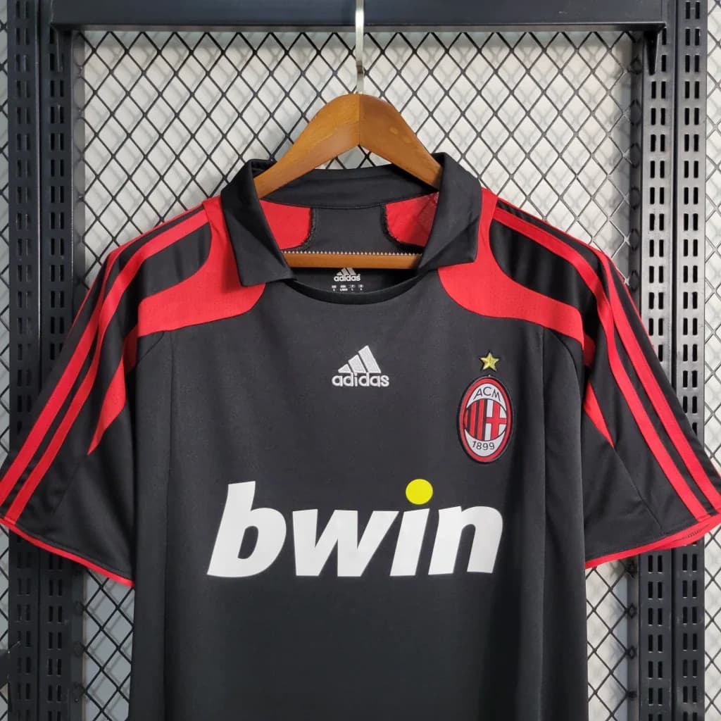 AC Milan Preta 07/08 Retro - Torcedor — imagem 3