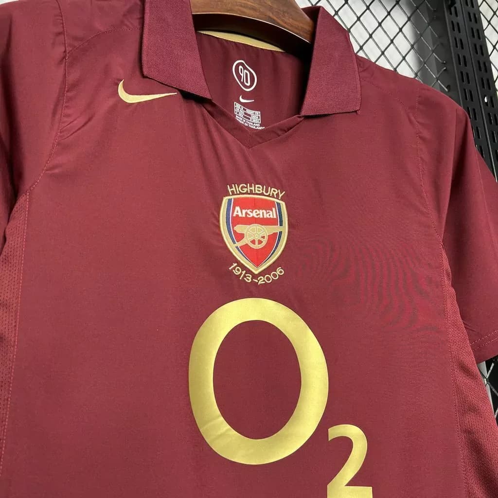 Arsenal Masculino 05/06 Vermelha - Retro  — imagem 4