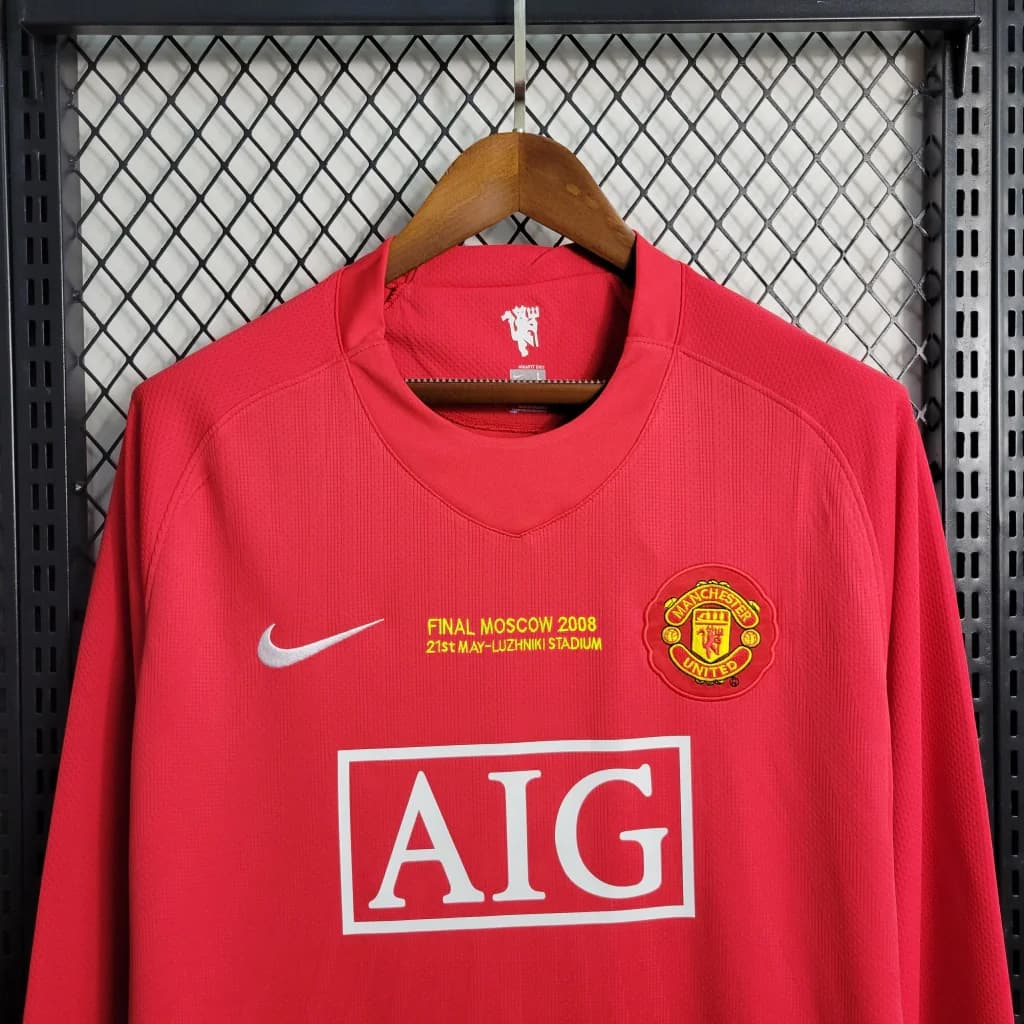 Manchester United Masculino 07/08 Retro - Torcedor — imagem 9