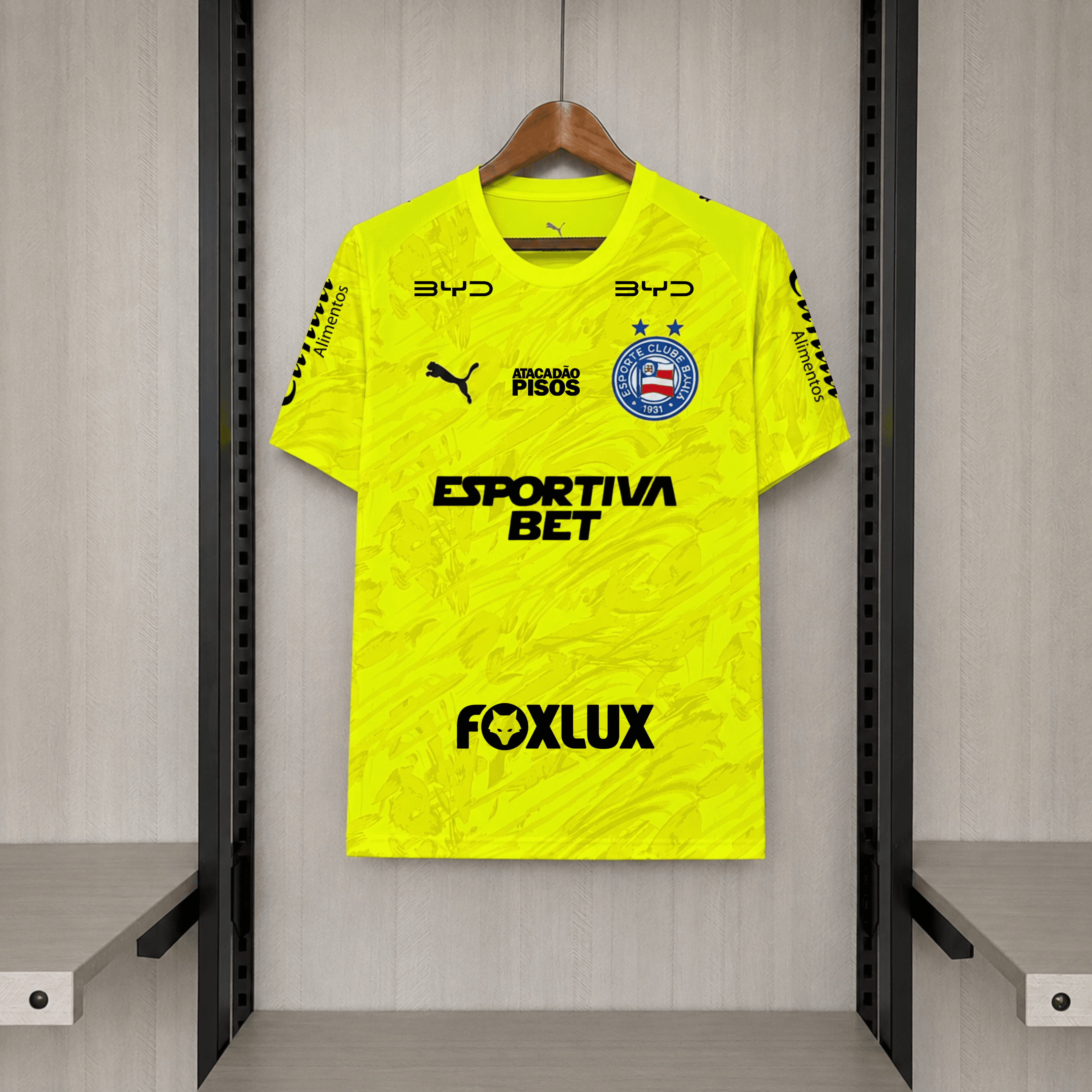 Bahia Masculino 26/27 Goleiro Amarelo - Torcedor — imagem 3
